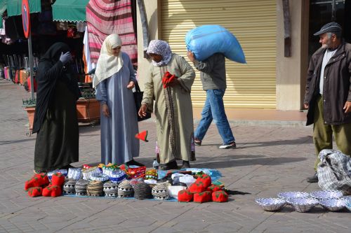 Gatvės Scenos, Marokas, Gatvių Prekyba