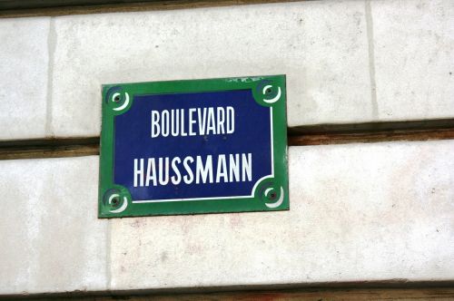 Kelio Ženklas, Boulevard Haussmann, Paris