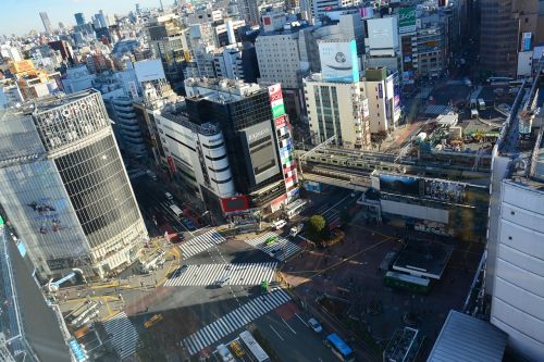 Gatvės Vaizdas, Aukšti Pastatai, Shibuya