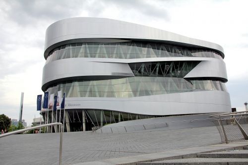 Štutgartas, Mercedes-Benz Muziejus, Pastatas, Architektūra, Šiuolaikiška, Mercedes, Vokietija
