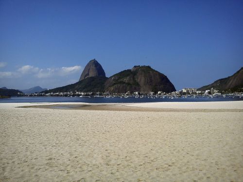 Cukraus Kepsnys Cukraus Kepalas, Botafogo Paplūdimys, Rio De Janeiro Brazilija Paplūdimys, Royalty Free