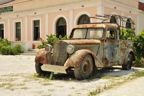 Vasara, Rhodes, Veteranas, Senas Laikmatis, Rusvas Automobilis, Retro