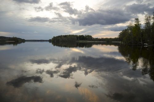 Vasaros Naktis, Ežeras, Kraštovaizdis, Suomių, Nakties Naktį, Finland, Gamta
