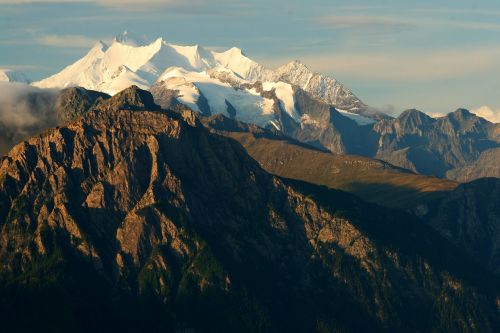 Ryto Šviesos Viršūnių Susitikimas, Alpių, Valais, Ryto Saulė, Šveicarija