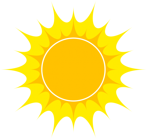 Saulė, Astro, Vektorius, Ray, Žibintai, Ekologinis, Šviesa, Energija, Geltona, Oranžinė, Nemokama Vektorinė Grafika