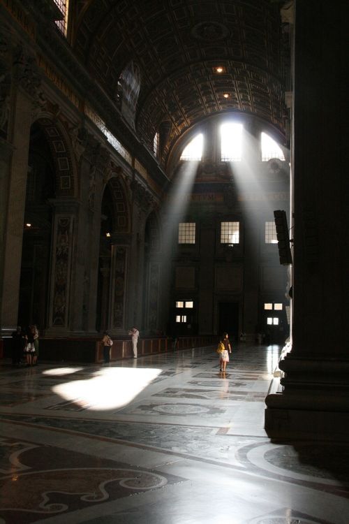 Saulė, Šviesa, St Peterio Bazilika, Roma, Vatikanas, Apšvietimas, Poilsis, Architektūra, Saulės Šviesa