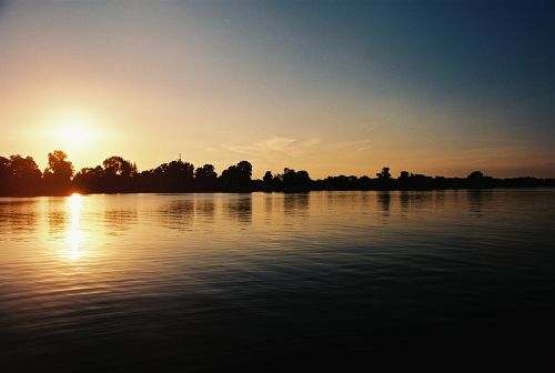 Saulė, Ežeras, Veidrodis, Kraštovaizdis, Vanduo, Abendstimmung, Vandenys