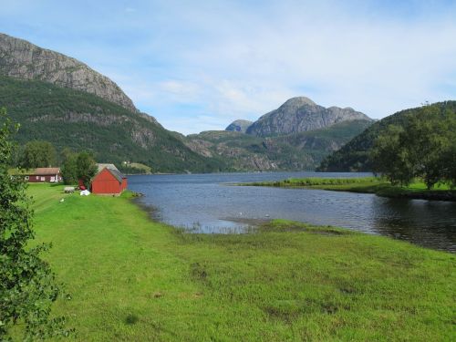 Sunnfjord, Dale, Norvegija, Kalnas, Fjordas, Kalnas, Kranto, Vanduo, Kraštovaizdis