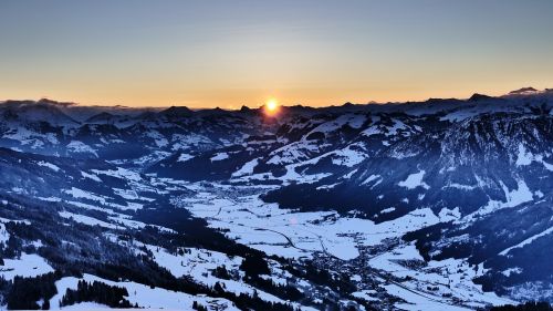 Saulėtekis, High Salve Austria, Ryto Nuotaika Daugiausia Kalnų