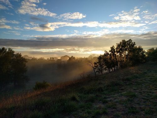 Saulėtekis, Kanbera, Rūkas, Australia