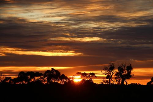 Saulėtekis, Debesys, Dangus, Busselton, Margaret Upė, Australia, Vakarų Australija, Geografija