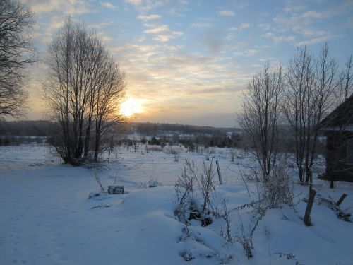 Saulėtekis, Ankstus Rytas, Sniegas