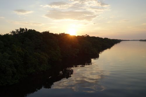 Saulėtekis, Brazilija, Rio Negro, Morgenstimmung