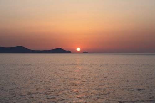 Sunrise,  Dia Sala,  Kreta,  Kreta,  Heraklionas,  Viduržemio Jūros,  Vandenynas,  Uosto,  Dangus