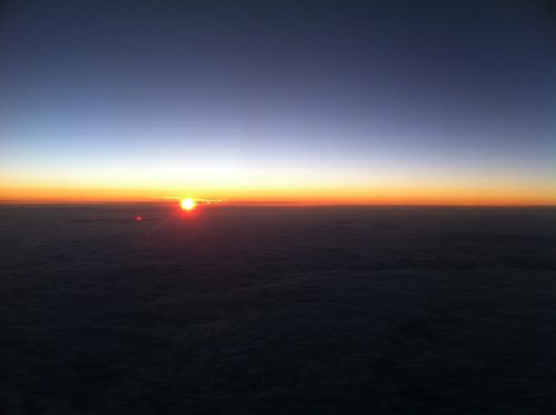 Saulėtekis, Lufthansa, Orlaivis, Skraidantis, Kelionė