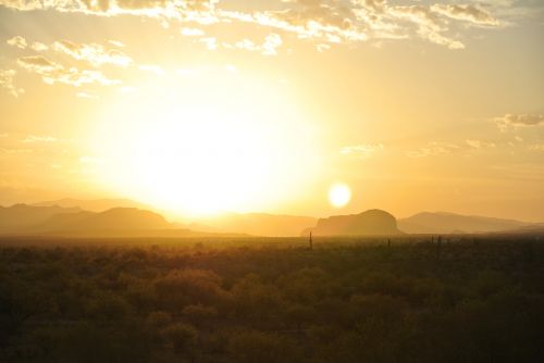 Saulėtekis,  Arizona,  Kalnai,  Kraštovaizdis,  Gamta,  Dykuma,  Saulėtekis 6-24-12 A3