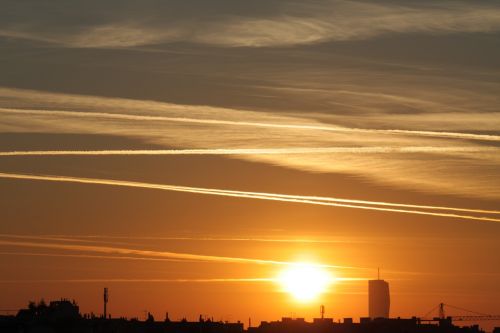 Saulėtekis, Miestas, Vienna, Panorama, Morgenrot, Tolimas Vaizdas