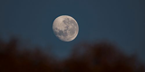 Mėnulis,  Saulėtekis,  Astrofotografija,  Rytas,  Saulėtekio Mėnulio Nuotrauka