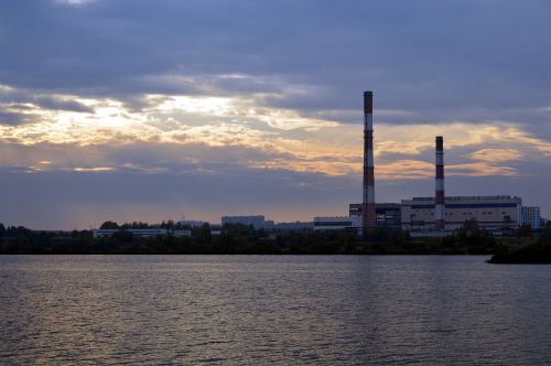 Augalas, Industrija, Saulėlydis, Ežeras, Elektros Energija, Civilizacija, Industrializacija, Elektra, Energija, Senoji Gamykla, Rusija, Trimitas, Gamykla, Gamyba