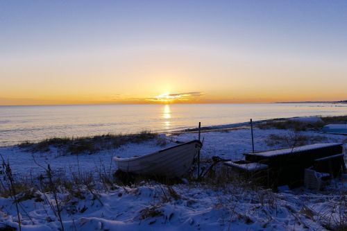 Saulėlydis, Ystad, Jūra, Papludimys