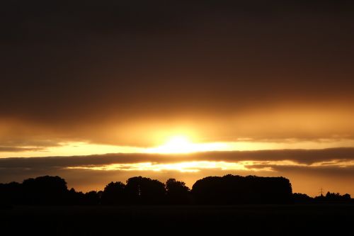 Saulėlydis, Dusk, Dangus, Debesys