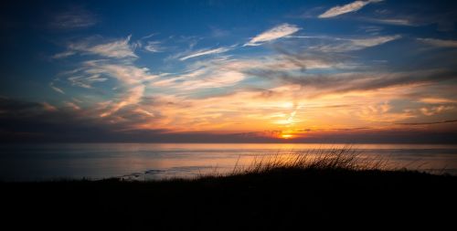 Saulėlydis, Holland, Šiaurės Jūra, Saulė, Jūra, Nyderlandai, Kranto, Šventė, Papludimys, Noord Holland, Vanduo, Abendstimmung, Vasara, Gražus, Vakaro Saulė, Dangus, Smėlis