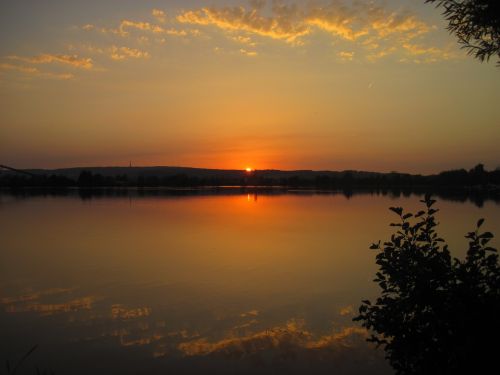 Saulėlydis, Ežeras, Abendstimmung, Gamta, Romantika, Saulė, Vanduo, Kraštovaizdis, Debesys, Vakaras