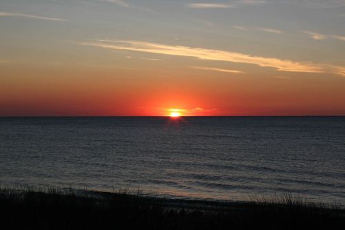 Saulėlydis, Afterglow, Baltijos Jūra, Vakarinis Dangus, Jūra
