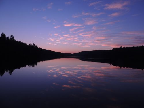 Saulėlydis, Hickey Ežeras, Québec, Twilight