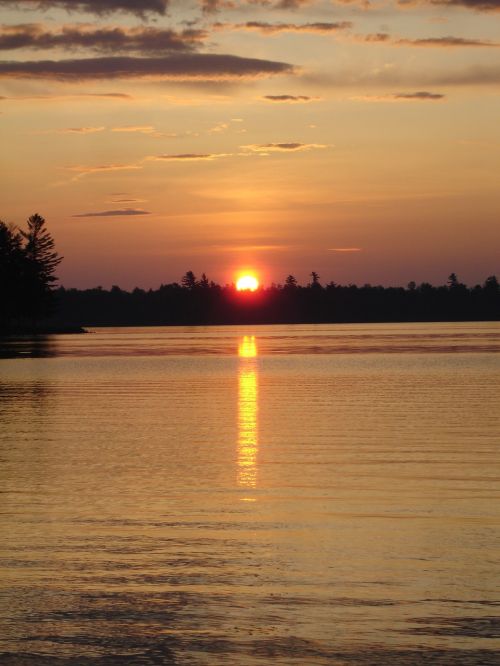 Saulėlydis, Atspindys, Vanduo, Saulė, Dusk, Horizontas, Ežeras