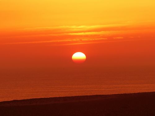 Saulėlydis, Nuotaika, Vakarinis Dangus, Jūra, Marokas