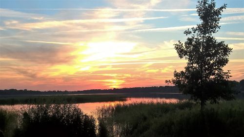 Saulėlydis, Vasara, Ežeras, Denmark