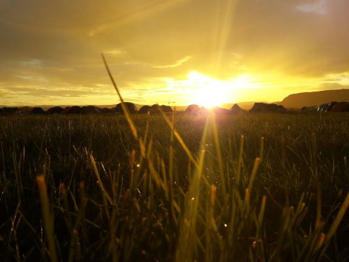 Saulėlydis, Gamta, Kraštovaizdis, Pagal Saulėlydį, Stovykla, Iceland