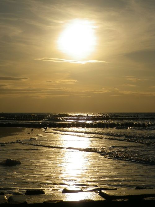 Saulėlydis, Baltijos Jūra, Vakarinis Dangus