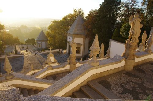 Saulėlydis, Bem Jesus Šventykla, Portugal, Braga, Laiptai