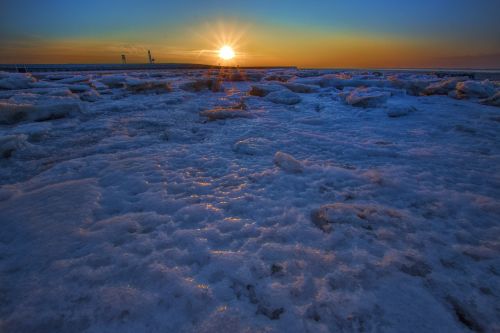 Saulėlydis, Jūra, Vandenys, Dusk, Kranto, Papludimys, Gamta, Vandenynas, Saulė, Dangus, Jūros Dugnas, Vakaras, Kelionė, Schönwetter, Kraštovaizdis, Žiema, Šaltis, Šaltas, Kaimas, Mėlynas Dangus, Panorama, Ledas, Neßmersiel, Šiaurės Jūra