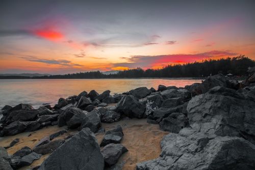 Saulėlydis,  Vanduo,  Jūra,  Pajūris,  Dangus,  Vakaras,  Panoraminis,  Aušra,  Kelionė,  Debesis,  Rokas,  Horizontali Plokštuma,  Gamta,  Jūros Dugnas,  Kraštovaizdis,  Lauke,  Vandenynas,  Dusk,  Papludimys,  Saulė,  Be Honoraro Mokesčio