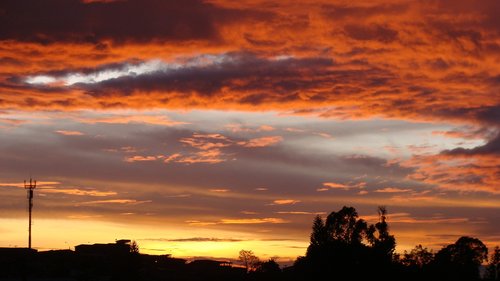 Saulėlydžio,  Dawn,  Lauke,  Pobūdį,  Panoraminis,  Dangus,  Kraštovaizdis