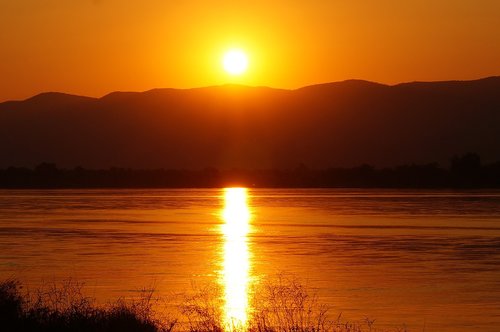 Saulėlydžio,  Zambezės,  Zambija,  Gražus
