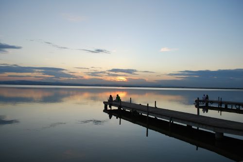 Saulėlydis, Albufera, Valensija, Prieplauka, Peizažai