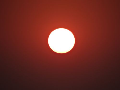 Saulėlydis, Jūra, Arabų, Gokarna, Karnataka, Indija, Dangus