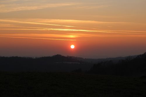 Saulėlydis, Dusk, Abendstimmung, Vakarinis Dangus, Saulė, Afterglow