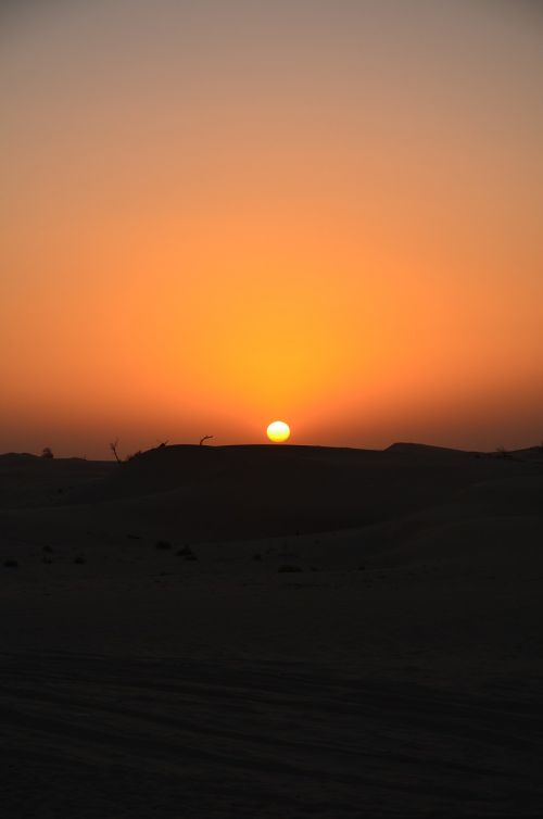 Saulėlydis, Dykuma, Abu Dabis