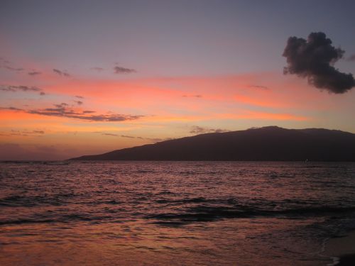 Saulėlydis, Hawaii, Jūra