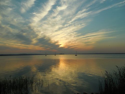 Saulėlydis, Vanduo, Abendstimmung, Dangus, Vakaras, Romantika, Veidrodis, Jūra, Nuotaika, Saulė