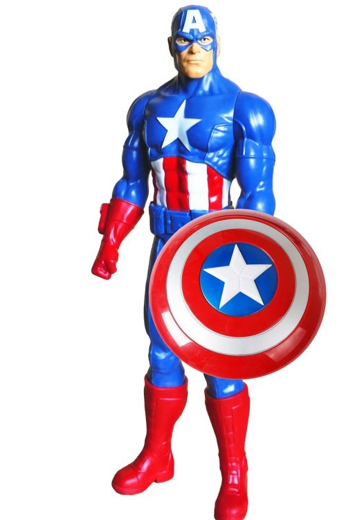 Super Herojus, Kapitonas Amerika, Amerikietis, Kapitonas, Kostiumas, Manhatanas, Usa, Herojaus, Mėlynas, Raudona, Skaičiai, Žaislai, Veiksmas