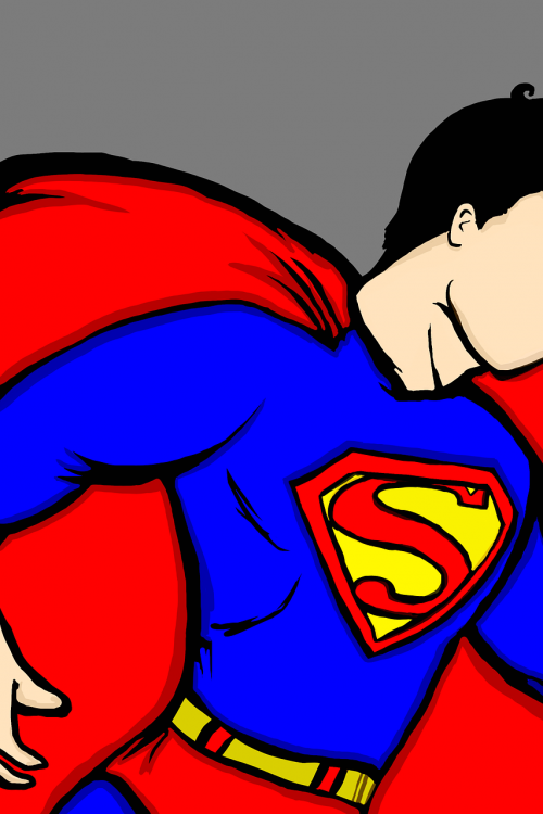 Supermenas, Super Herojus, Komiksas, Herojus, Viršūnė, Vyras, Super, Drąsus, Jėga, Stiprus, Raudona, Patinas, Galingas, Vaikas, Berniukas, Grafika