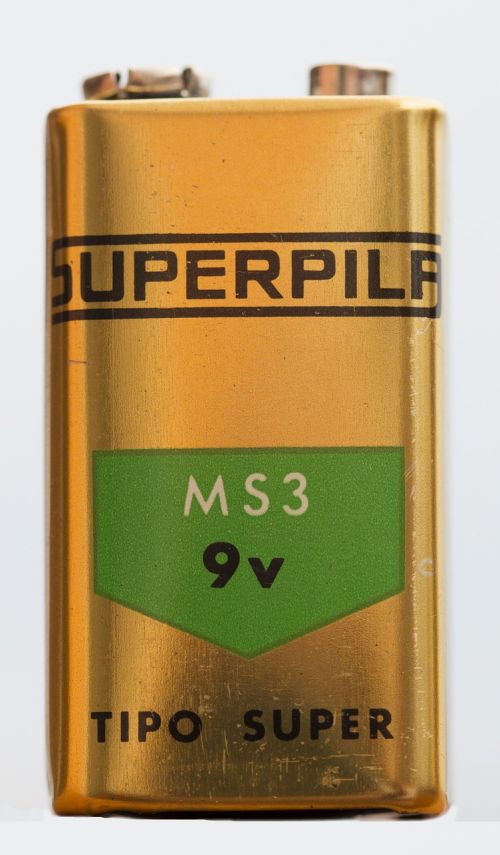 Superpila, Krūva, Vintage, 9 Voltų Baterija, Teigiamas Polius, Neigiamas Polas