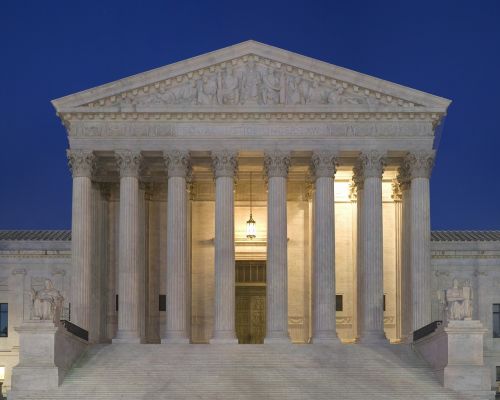 Aukščiausiasis Teismas, Pastatas, Usa, Vašingtonas, Architektūra, Dusk, Teisingumas, Vyriausybė, Teismo Rūmai, Amerikietis, Įėjimas