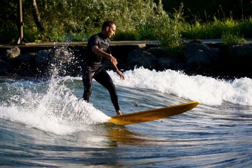 Surfer, Upių Banglenčių Sportas, Banglentė, Banga, Vanduo, Upė